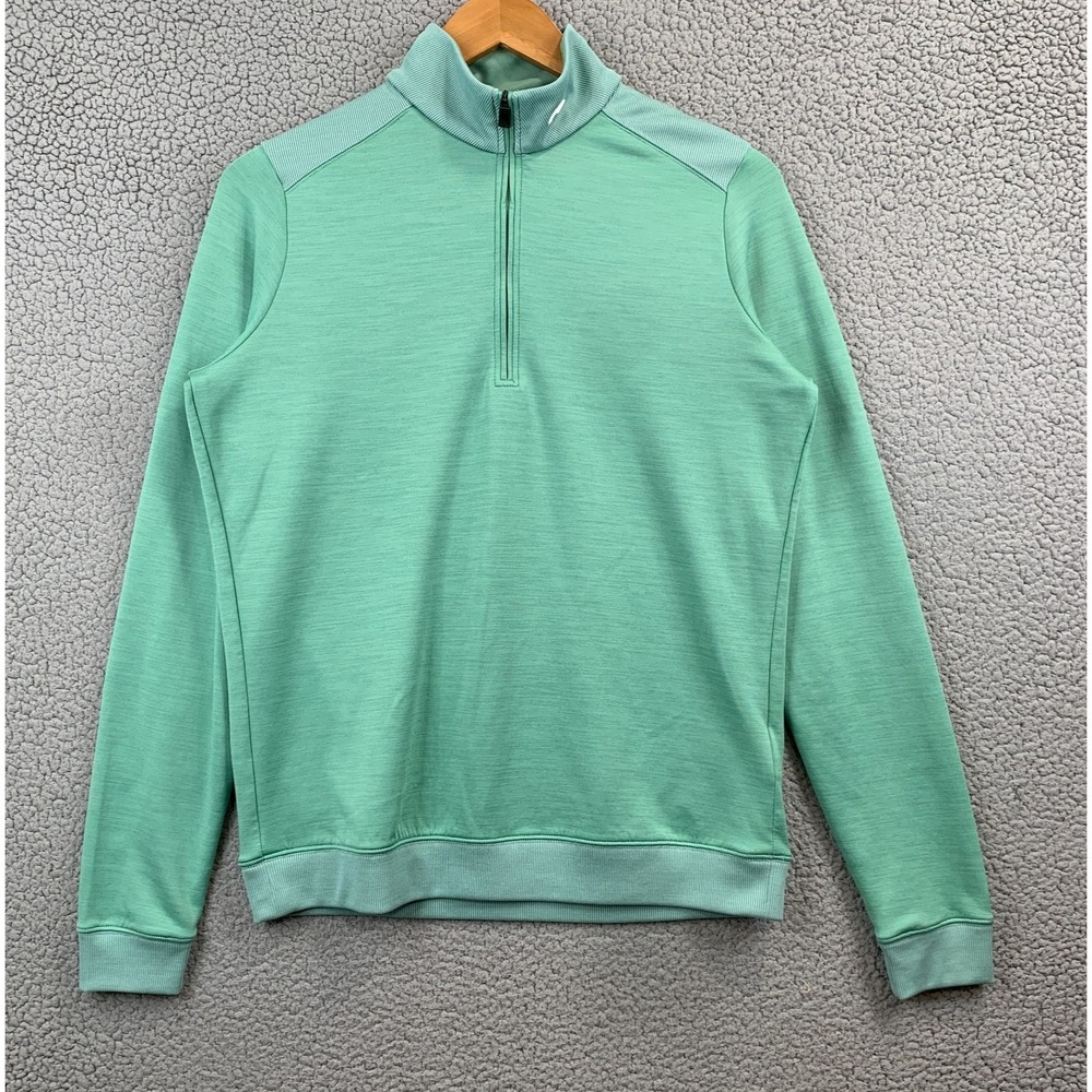 KJUS Liam Techwool 1/2 Zip Jacket Men's Small Green Performance UPF 50+ Stretch